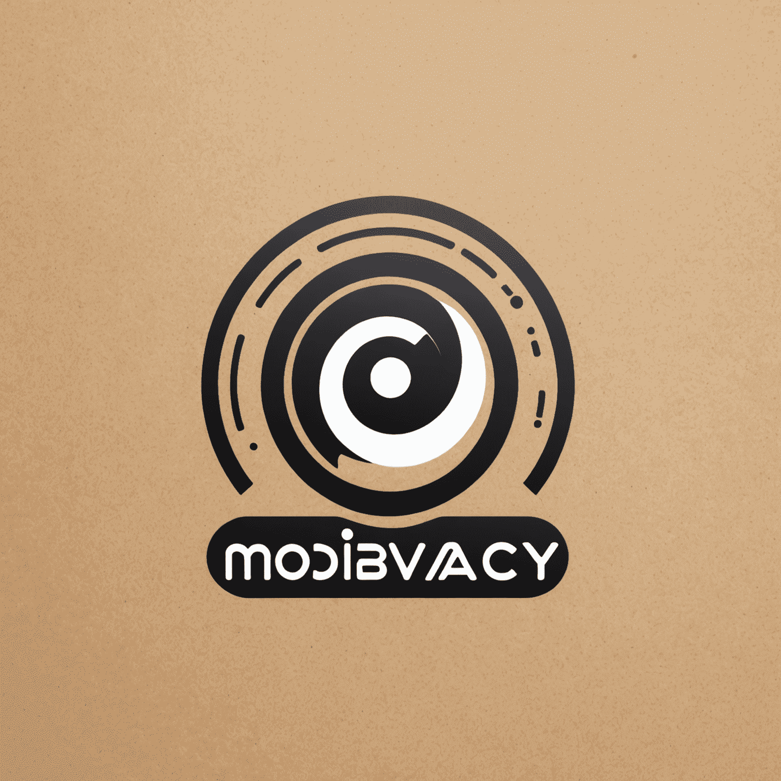 شعار Mobivacy - شركة اتصالات متنقلة مع تصميم حديث يوحي بالسرعة والاتصال